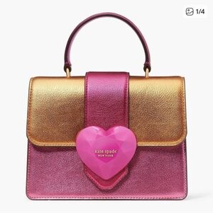 Kate Spade New York Bijou Colorblocked Metallic Leather Mini Top Handle